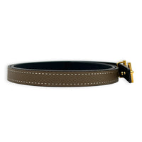 Ancre 70 Eutope Noir Belt in Epsom, Gold hardware
