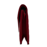 Cassandre Wallet On Chain Red in Caviar Leather, Gold hardware