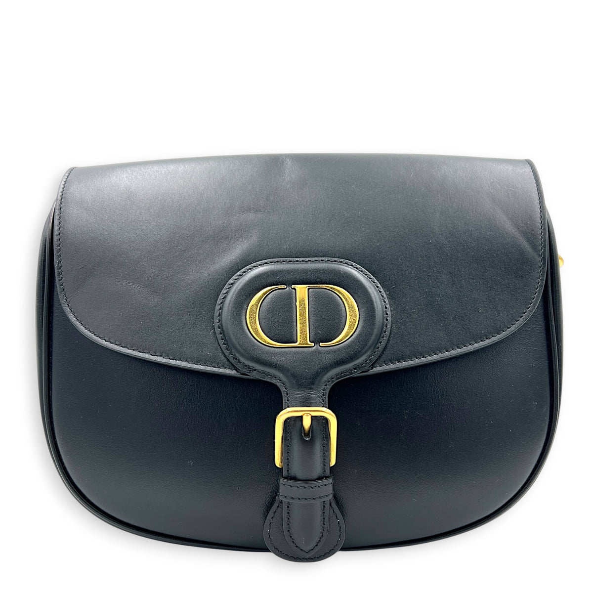 Bobby Crossbody Bag Black in Calfskin, Gold hardware