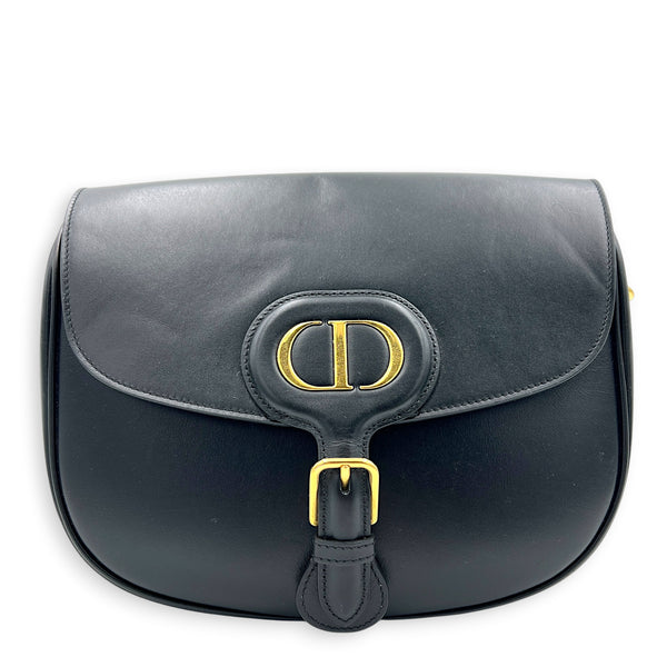 Bobby Crossbody Bag Black in Calfskin, Gold hardware