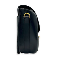 Bobby Crossbody Bag Black in Calfskin, Gold hardware