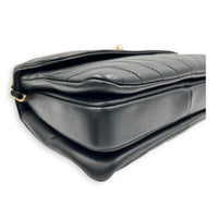Trendy CC Black Top Handle Bag in Lambskin, Gold hardware