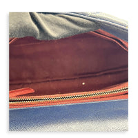 Coco Handle Quilted Top Handle Bag Blue in Caviar Leather, Ruthenium hardware