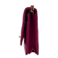 CC Trendy Pink Wallet On Chain in Lambskin, Gold hardware