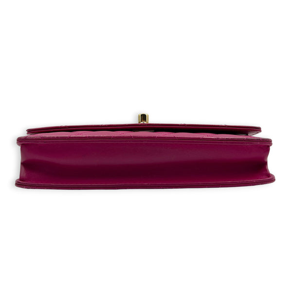 CC Trendy Pink Wallet On Chain in Lambskin, Gold hardware