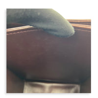 23A Top Handle Bag Brown in Patent Leather, Gold hardware