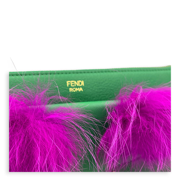 Monster Multi-colour Clutch in Calfskin, Gold hardware