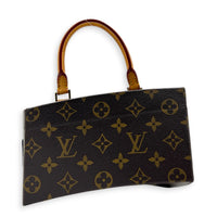 x Frank Gehry Iconoclasts Twisted Box Bag Brown in Monogram Coated Canvas, Gold hardware