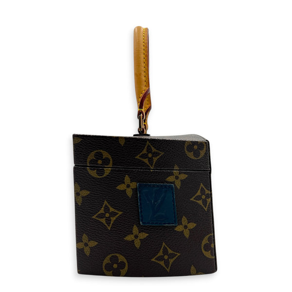 x Frank Gehry Iconoclasts Twisted Box Bag Brown in Monogram Coated Canvas, Gold hardware