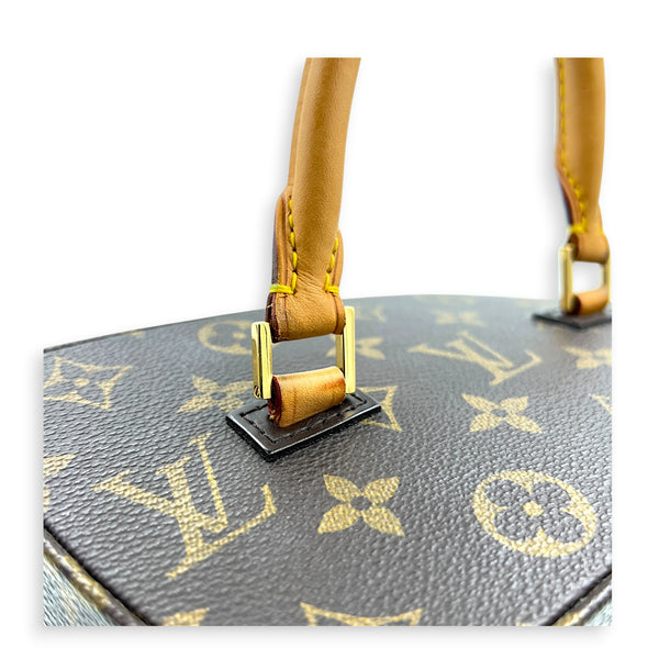 x Frank Gehry Iconoclasts Twisted Box Bag Brown in Monogram Coated Canvas, Gold hardware