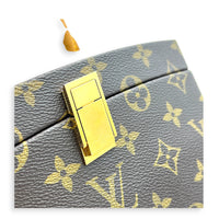 x Frank Gehry Iconoclasts Twisted Box Bag Brown in Monogram Coated Canvas, Gold hardware