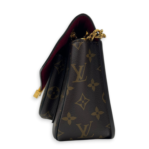 Dauphine Shoulder Bag MM Monogram Brown / Noir in Monogram Coated Canvas, Gold hardware