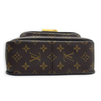 Dauphine Shoulder Bag MM Monogram Brown / Noir in Monogram Coated Canvas, Gold hardware