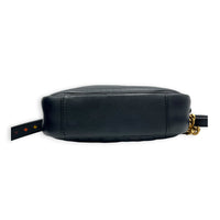New Wave Crossbody Bag Noir in Calfskin, Gold hardware