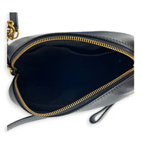 New Wave Crossbody Bag Noir in Calfskin, Gold hardware