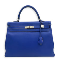 Kelly Blue Electric/Mykonos in Epsom, Palladium hardware