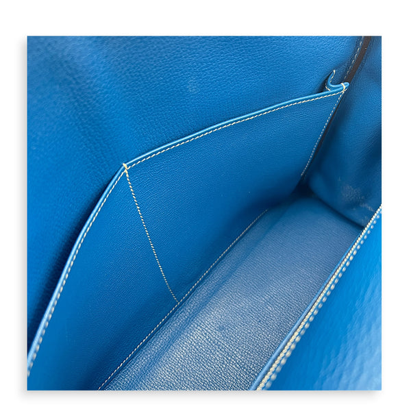 Kelly Blue Electric/Mykonos in Epsom, Palladium hardware