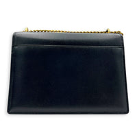 Cassandre Shoulder Bag Noir in Calfskin, Gold hardware
