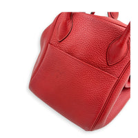 Lindy 34 Rouge Casaque Shoulder Bag in Clemence, Palladium hardware