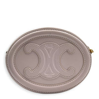 Triomphe Crossbody Bag Pink in Calfskin, Gold hardware