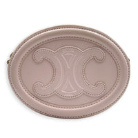 Triomphe Crossbody Bag Pink in Calfskin, Gold hardware