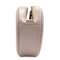 Triomphe Crossbody Bag Pink in Calfskin, Gold hardware