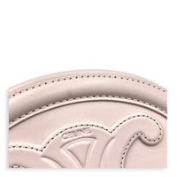 Triomphe Crossbody Bag Pink in Calfskin, Gold hardware