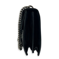 Dionysus Shoulder Bag Medium Black in Calfskin, Silver hardware
