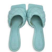 Padded 37.5 Blue Heels in Lambskin