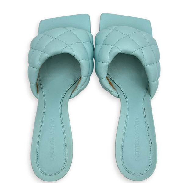 Padded 37.5 Blue Heels in Lambskin
