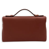 Extra Pocket L19 Kummel Top Handle Bag in Calfskin, Silver hardware