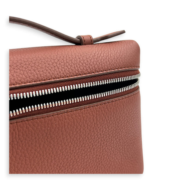 Extra Pocket L19 Kummel Top Handle Bag in Calfskin, Silver hardware