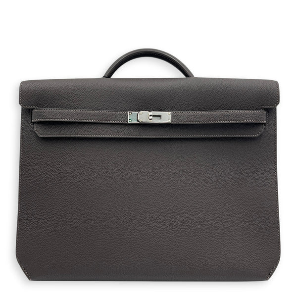 Kelly Depeches 36 Bai-Brun Briefcase in Togo, Palladium hardware