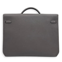 Kelly Depeches 36 Bai-Brun Briefcase in Togo, Palladium hardware