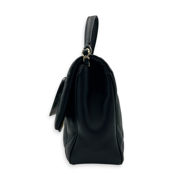 CC Top Handle Bag Blue in Calfskin, Gold hardware
