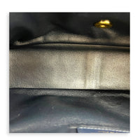 CC Top Handle Bag Blue in Calfskin, Gold hardware