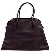 Margaux Top Handle Bag Burgundy in Calfskin, Silver hardware