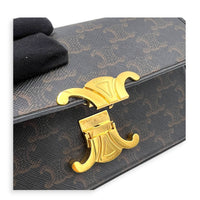 Triomphe Shoulder Bag Brown