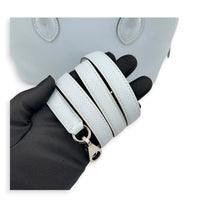Bolide 25 Bleu Brume Top Handle Bag in Epsom, Palladium hardware