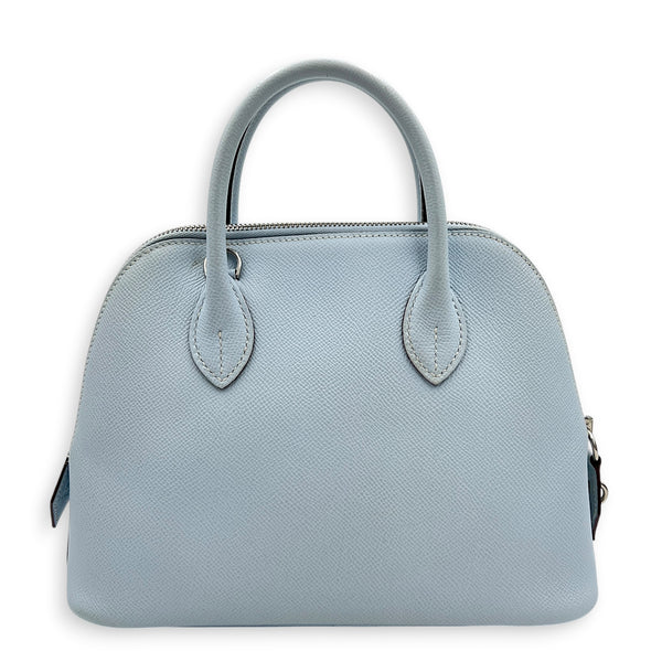 Bolide 25 Bleu Brume Top Handle Bag in Epsom, Palladium hardware