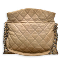CC Shoulder Bag Pink in Calfskin, Silver hardware