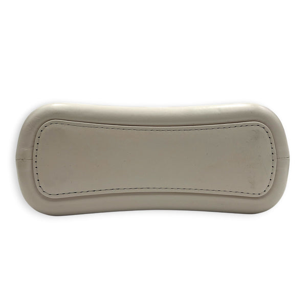 Gabrielle Shoulder Bag Small White in Calfskin, Mixed hardware