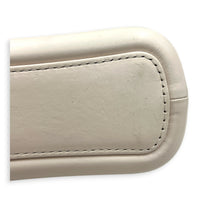 Gabrielle Shoulder Bag Small White in Calfskin, Mixed hardware
