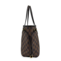 Neverfull Tote Bag PM Ebene in Coated Canvas, Gold hardware