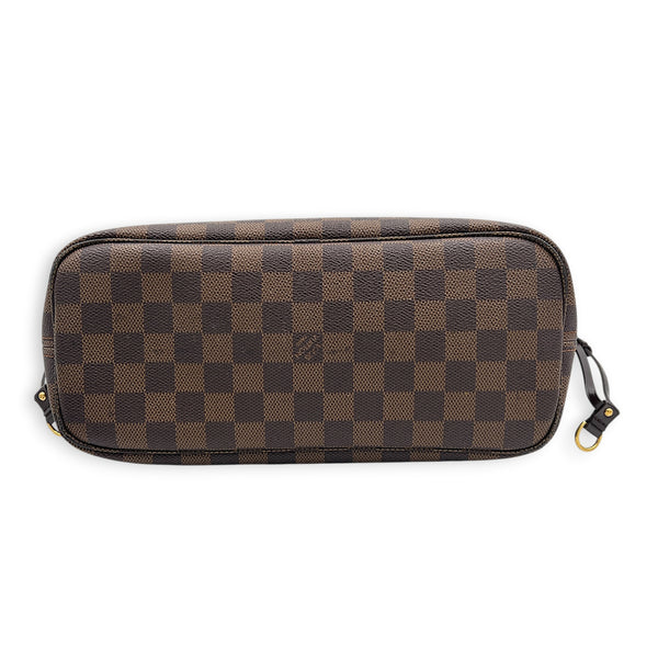 Neverfull Tote Bag PM Ebene in Coated Canvas, Gold hardware