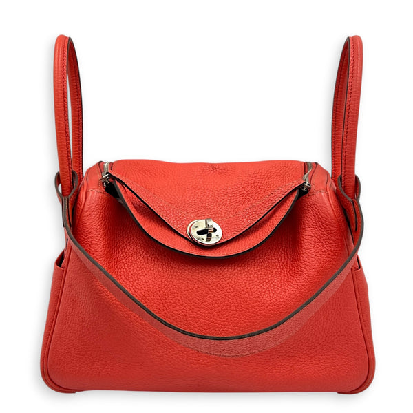 Lindy 26 Rose Jaipur Shoulder Bag in Clemence, Palladium hardware