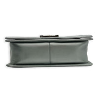 Boy Medium Metallic Silver (recolored) Shoulder Bag in Lambskin, Ruthenium hardware