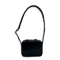 Etriviere Noir Messenger in Evergrain Calfskin, Palladium hardware