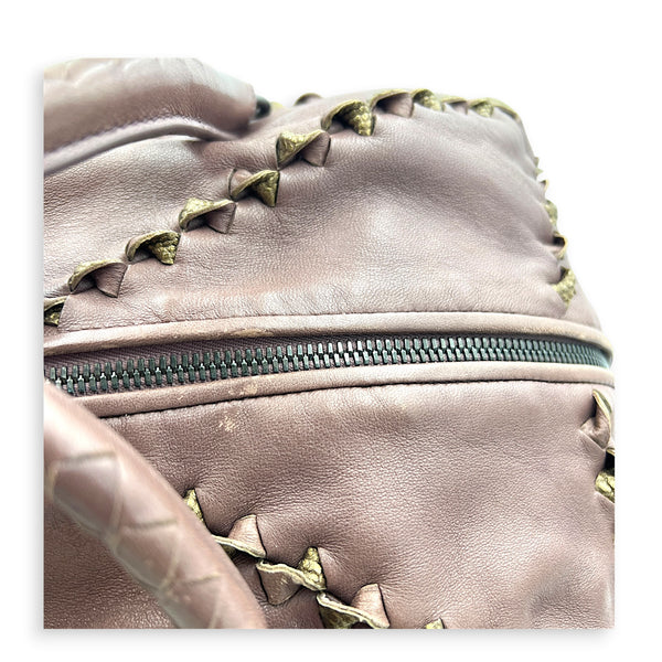 San Marco Top Handle Bag Purple in Calfskin