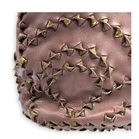 San Marco Top Handle Bag Purple in Calfskin